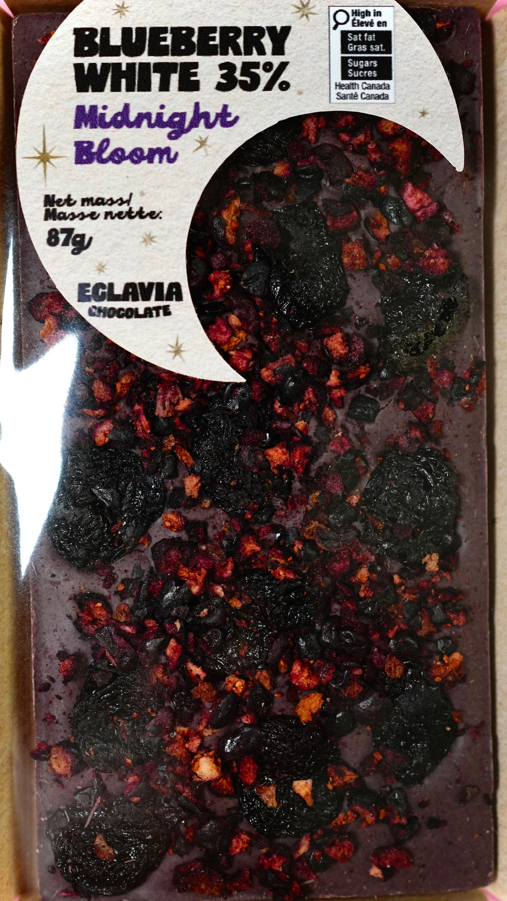 Midnight Bloom Blueberry Chocolate Bar