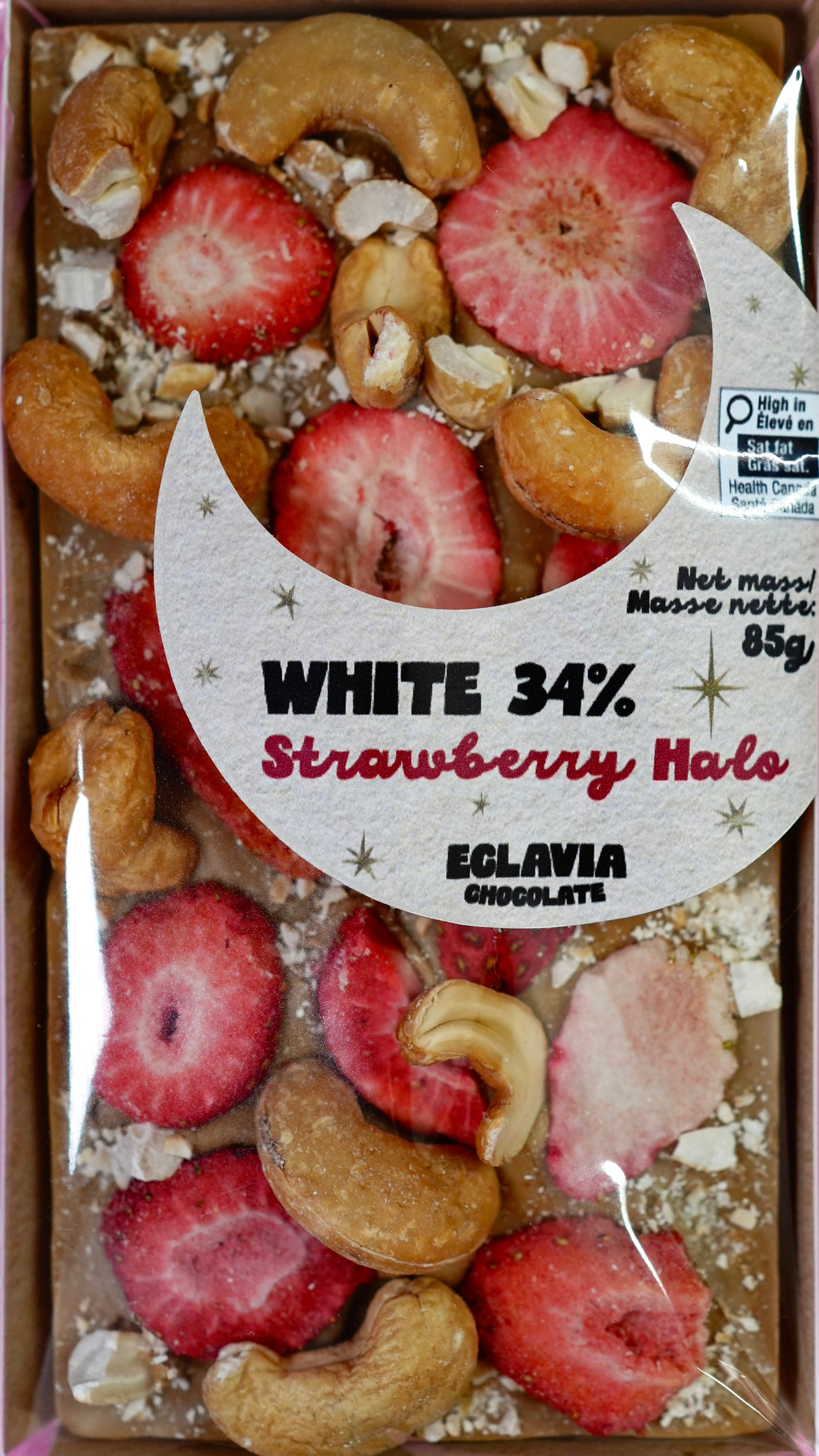 Strawberry Halo White Chocolate Bar