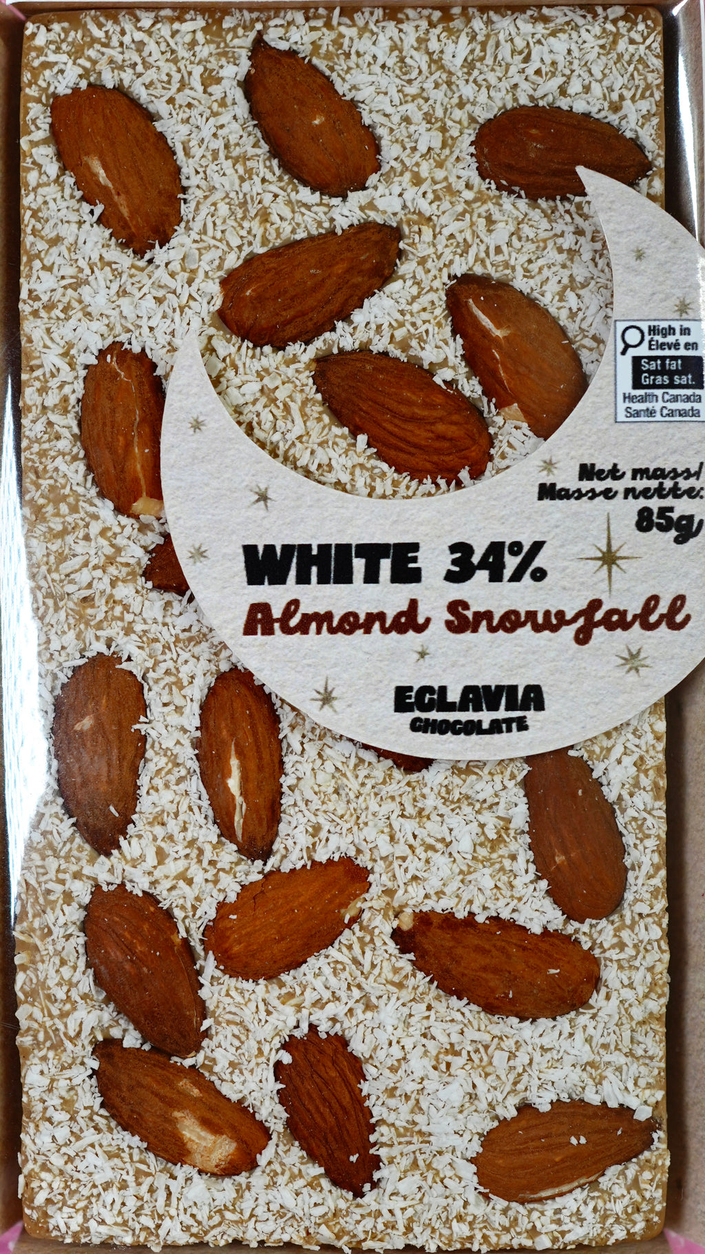Almond Snowfall White Chocolate Bar