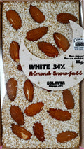 Almond Snowfall White Chocolate Bar