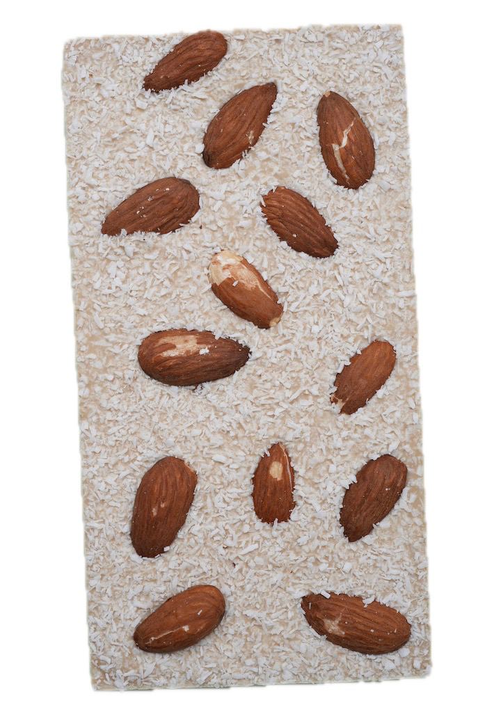 Almond Snowfall White Chocolate Bar